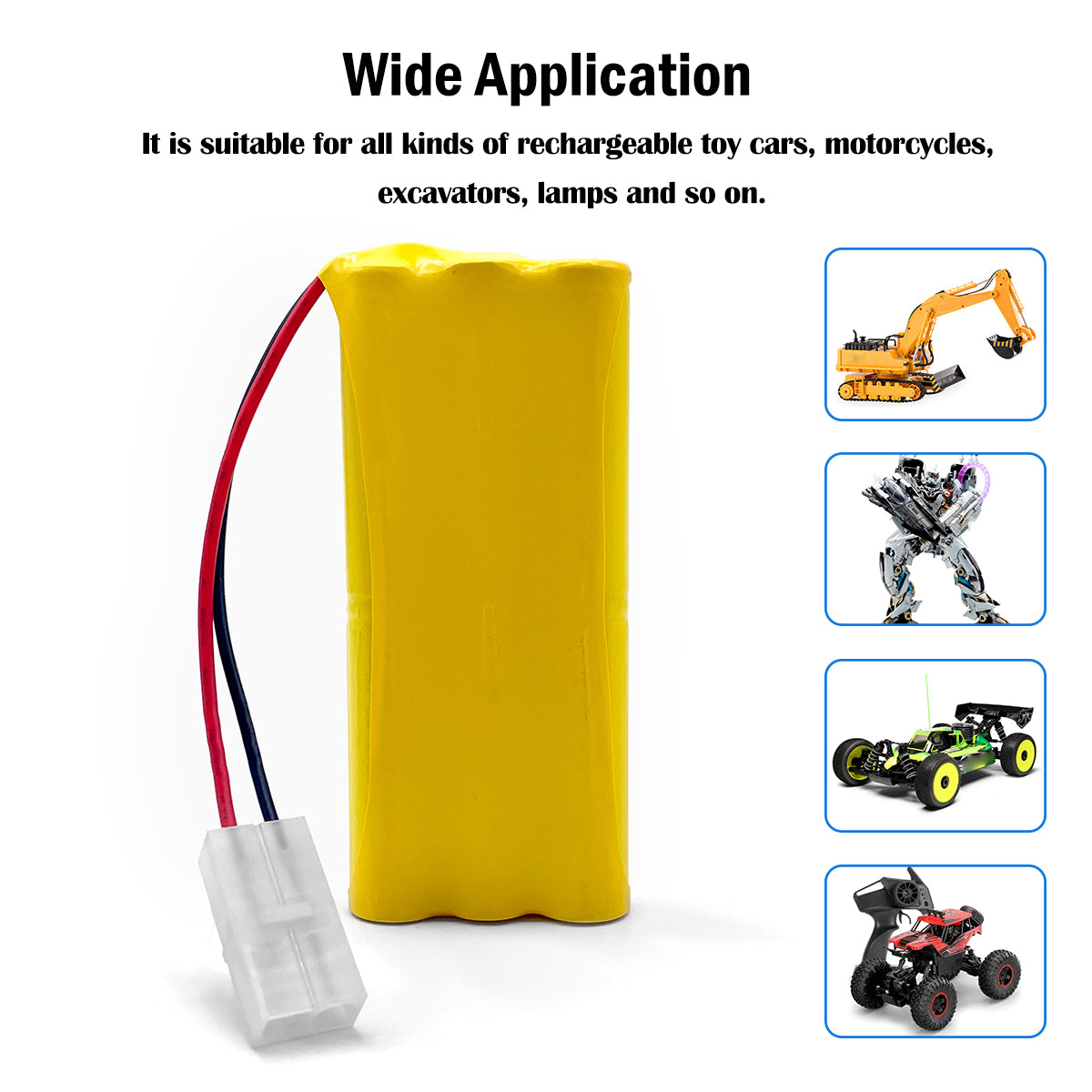 Ni-MH Ni-Cd 7.2V 0.6-2Ah battery for Remote Control Racing Model car Voice toy