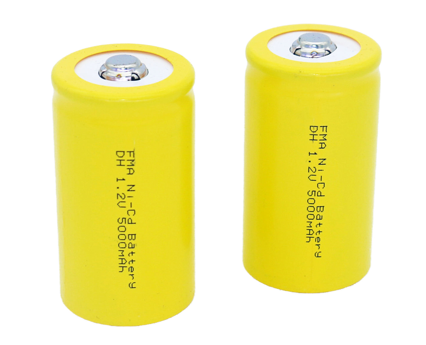 2× Ni-Cd 1.2V Rechargeable Battery – Size C 2500mAh / Size D 5000mAh | Flashlight, Water Heater, Gas Stove