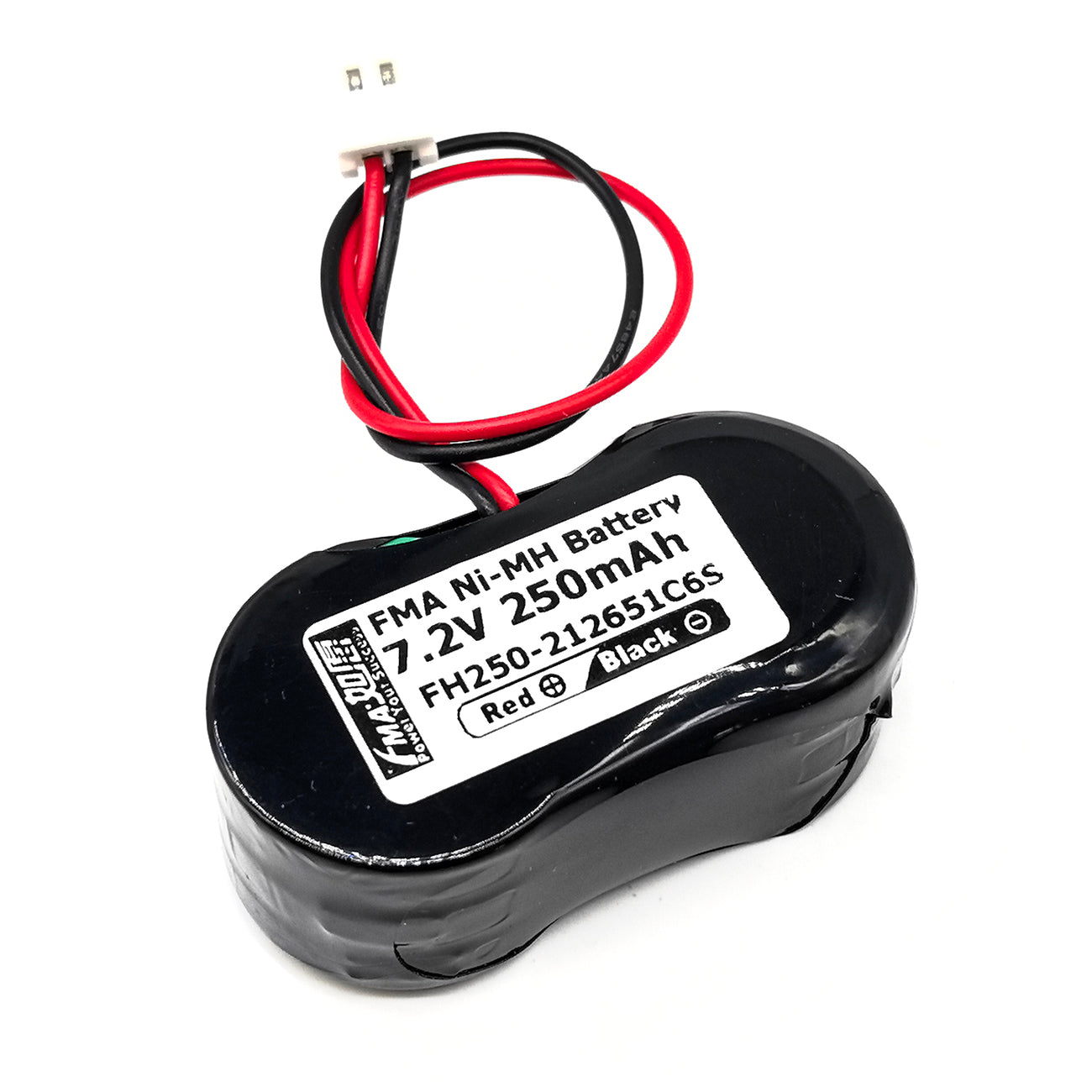 FMA 7.2V 250mAh Ni-MH Rechargeable Battery Replace GP250BVHx6 for Car Vehicle Truck GT Alarm Self-Powered Device
