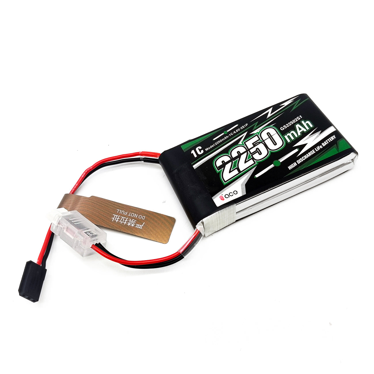 FMA ACE 6.6V 2250mAh Li-Fe Battery for RC Receiver Futaba 14SG 18SZ 10J T8J LiFePO4 2S1P Rechargeable