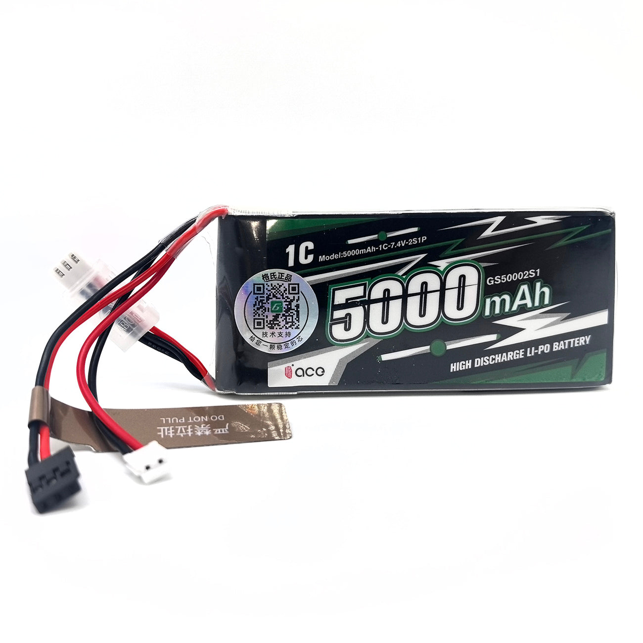 FMA ACE 7.4V 2400/3600/5000mAh Li-Po Battery for Futaba RC Receiver TX RX T8FG | 2S1P Rechargeable