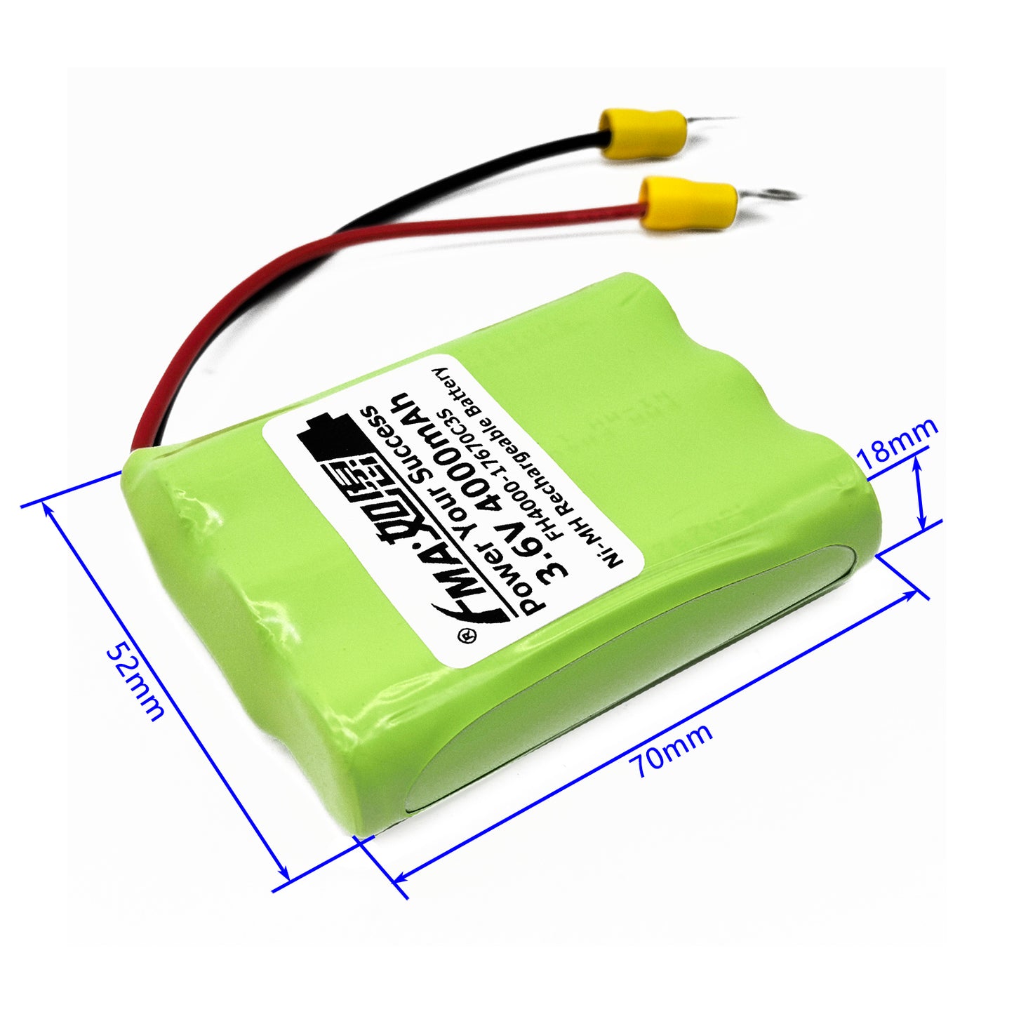 FMA 3.6V 4000mAh Ni-MH Rechargeable Battery Pack 3S for Portable LED Work Light Lamp