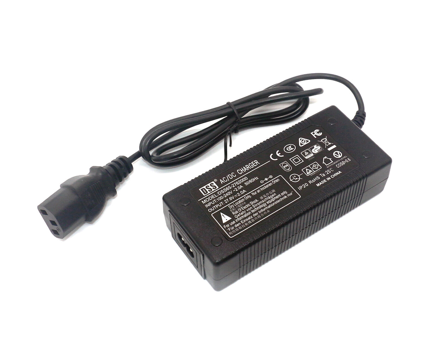 27.6V 2A Charger for Lead-Acid battery-with 3P connector