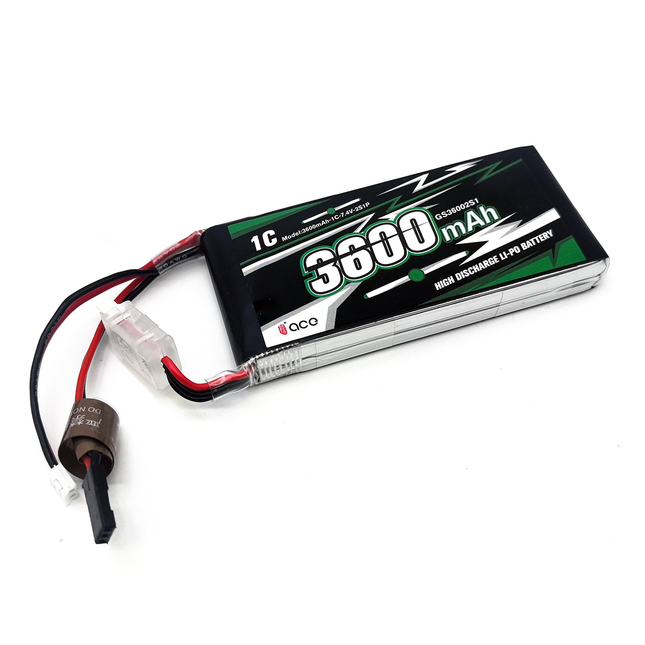 FMA ACE 7.4V 2400/3600/5000mAh Li-Po Battery for Futaba RC Receiver TX RX T8FG | 2S1P Rechargeable