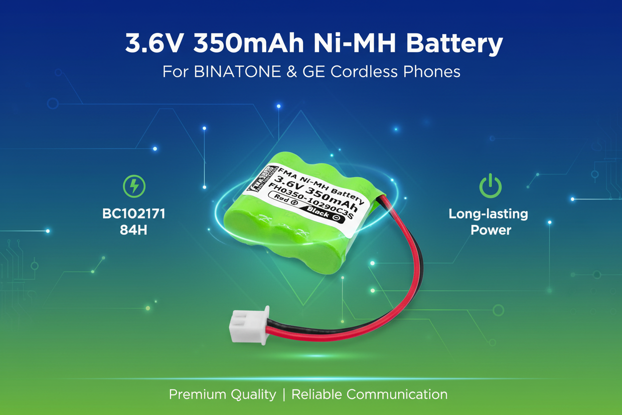 3.6V BINATONE Cordless Phone Battery Promotional Poster