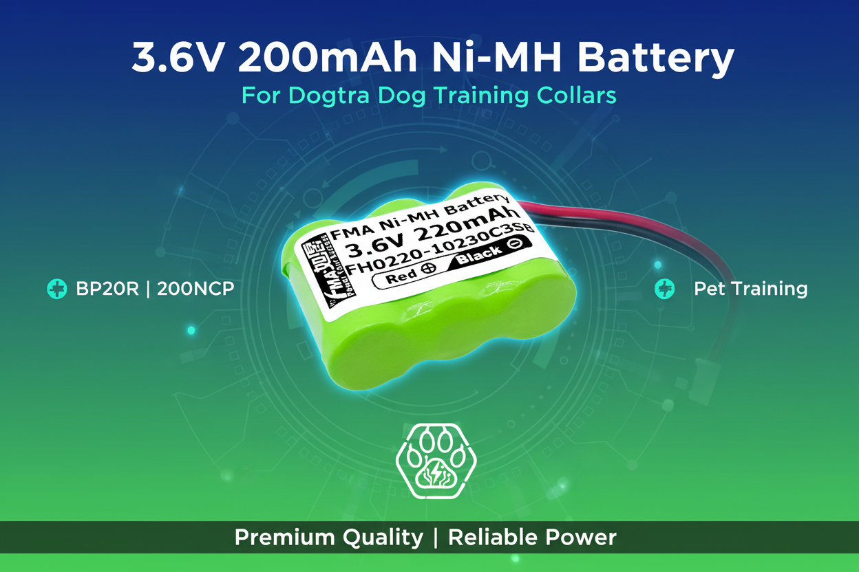 3.6V Dogtra Battery Promotional Poster