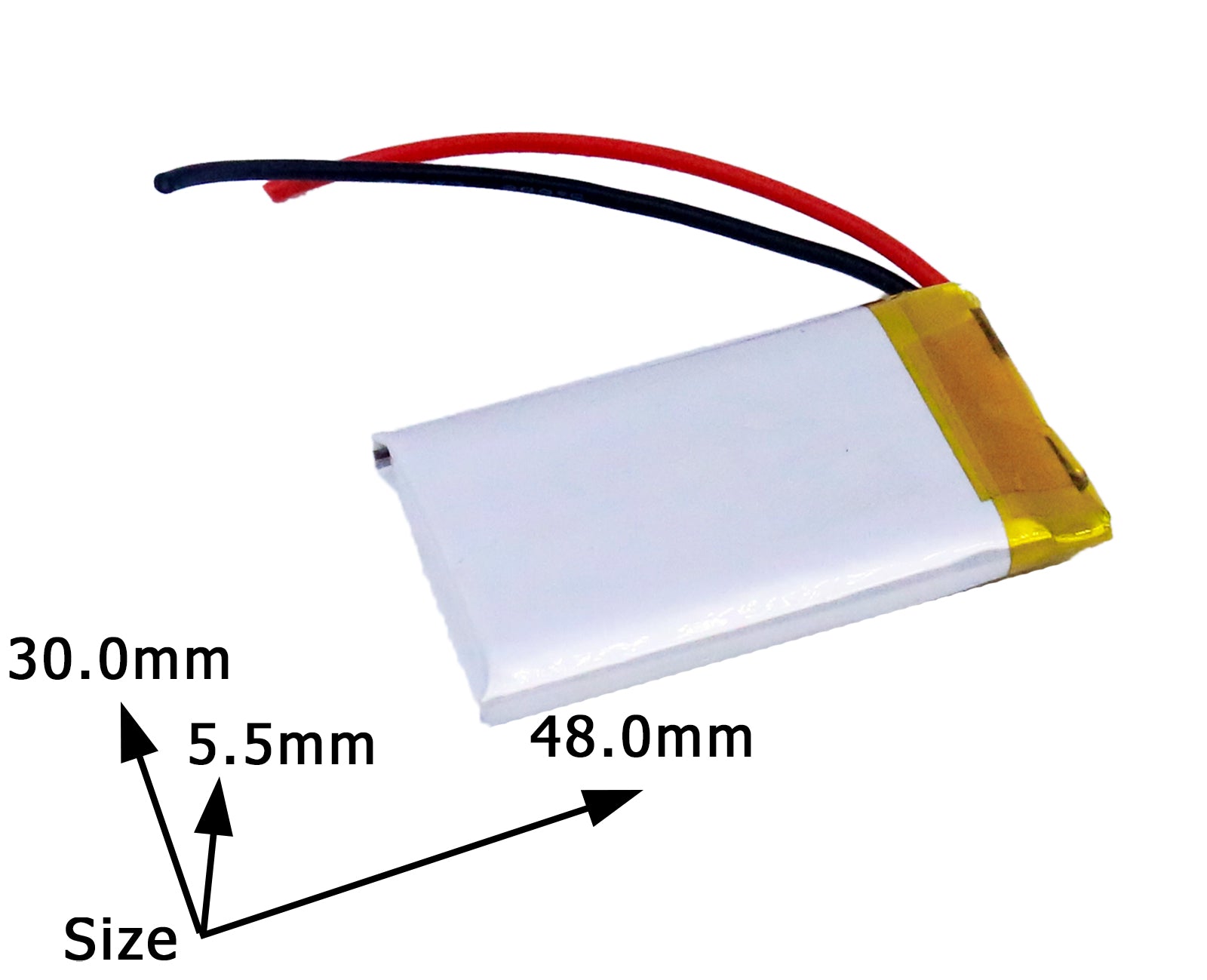 3.7V Li-Po battery-0.9AH 553048 size