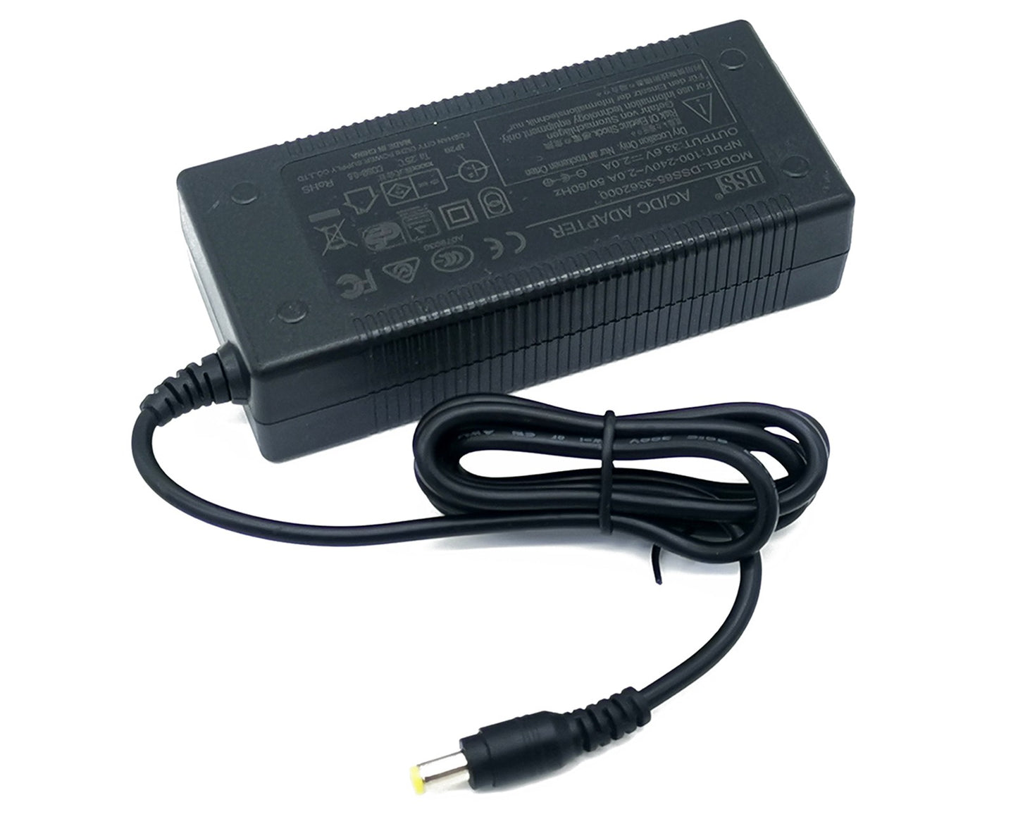 33.6V 2A Li-ion Li-Po battery charger- DC 5.5/2.1mm plug
