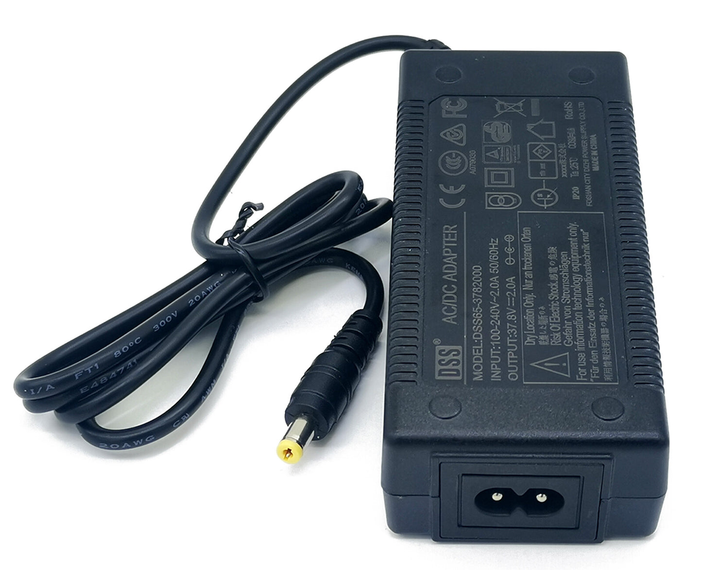 37.8V 2A Li-ion Li-Po battery charger- AC input port