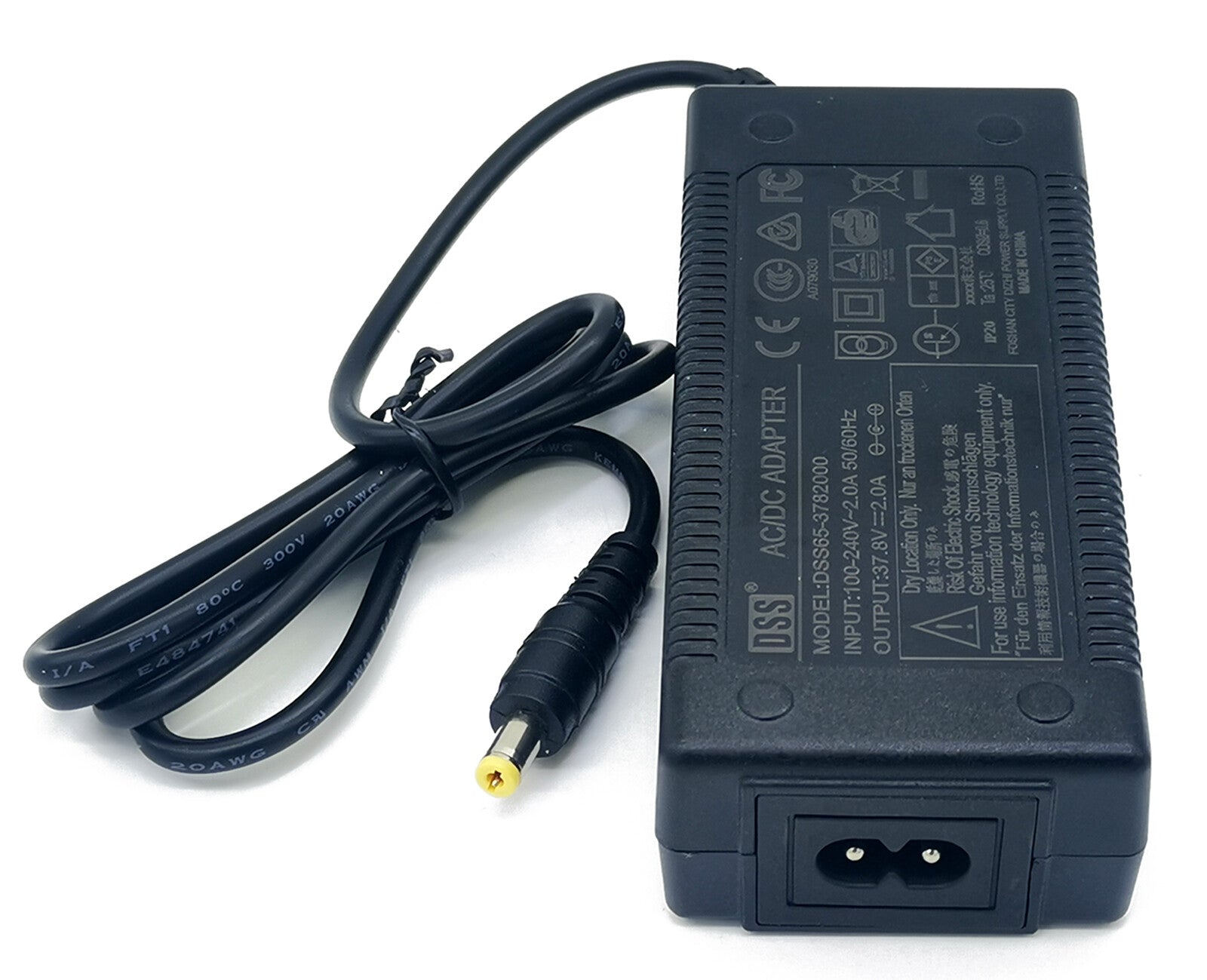 37.8V 2A Li-ion Li-Po battery charger- AC input port