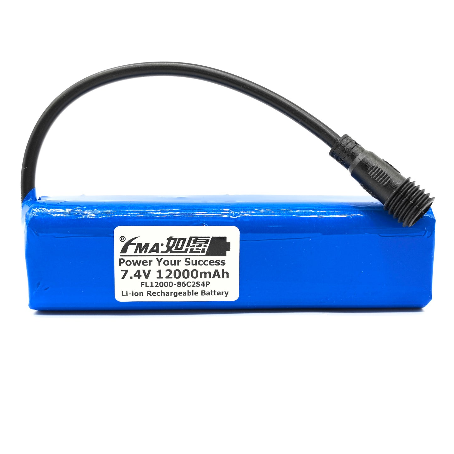 7.4V Li-ion Rechargeable Battery Pack 8800-14000mAh 2S4P with PCM for Bike Light Flashlight Headlight