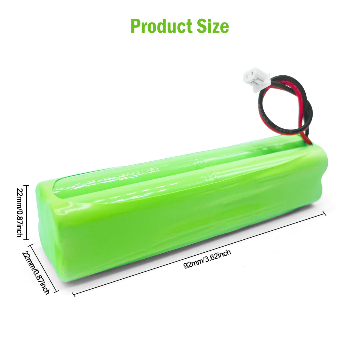 Ni-MH battery 9.6V 700mAh-Size
