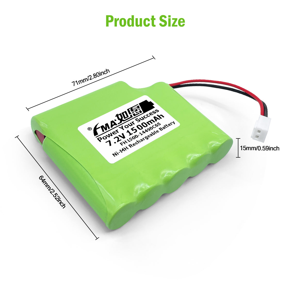 Neuromuscular Stimulator A1B DK7-088-0200 Globus MyStim 130AAM6GMX P/N: 300241 7.2v 0.6-2Ah Ni-Cd Ni-MH Battery