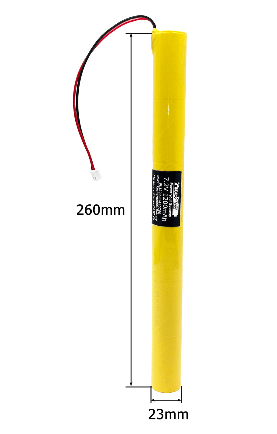 7.2V Ni-MH Ni-Cd Rechargeable Battery for Stairwell Staircase Exit LED Emergency Lighting Battery Backup