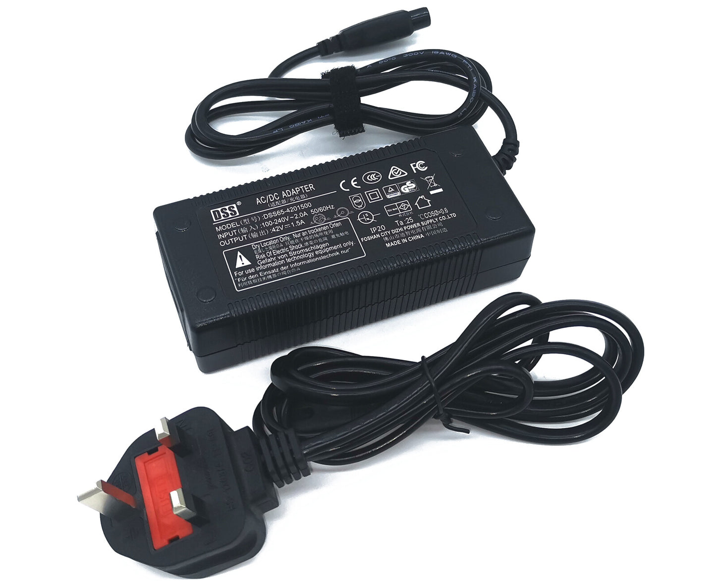 42V 1.5A Li-ion Li-Po battery charger- UK