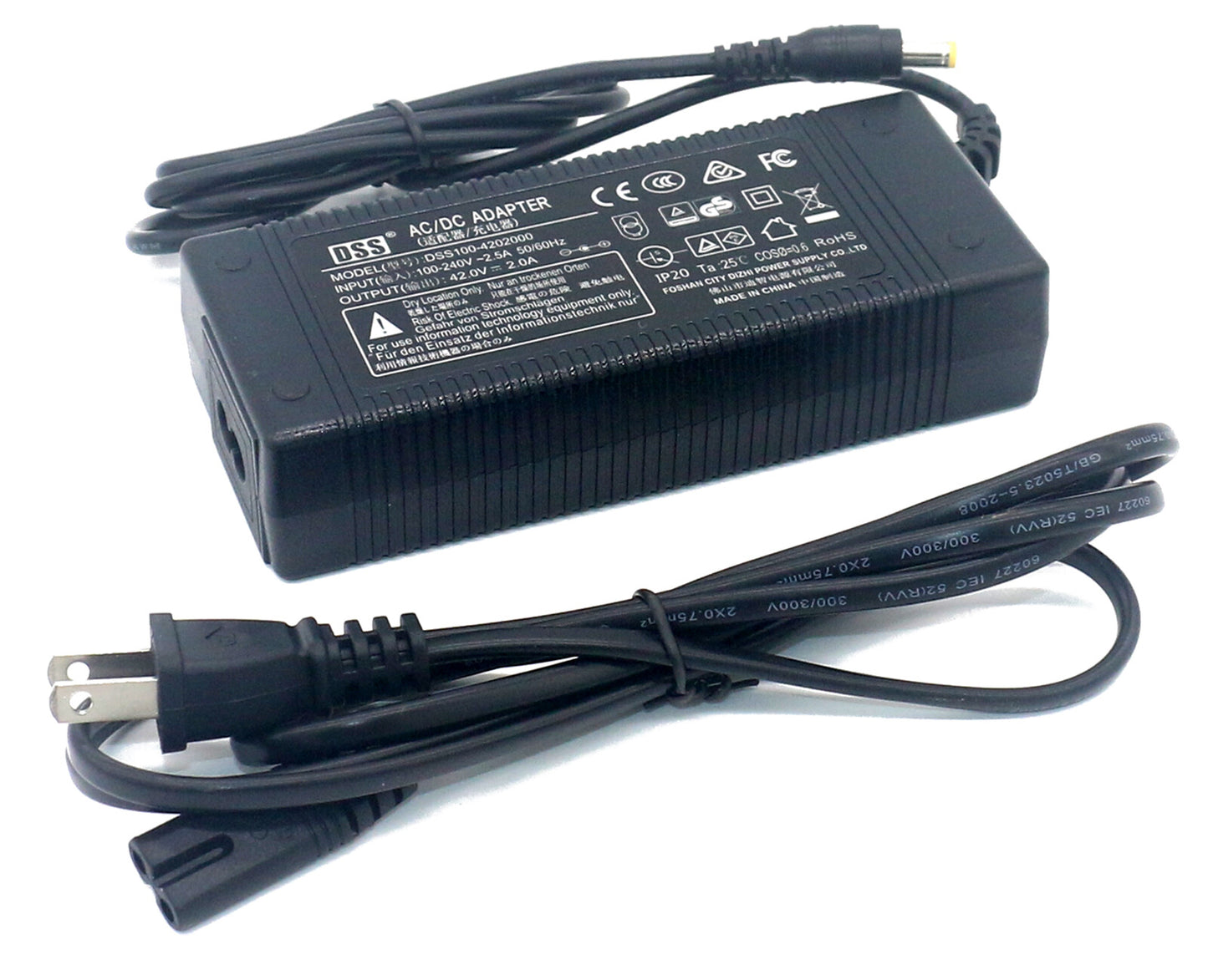 42V 2A Li-ion Li-Po battery charger- US