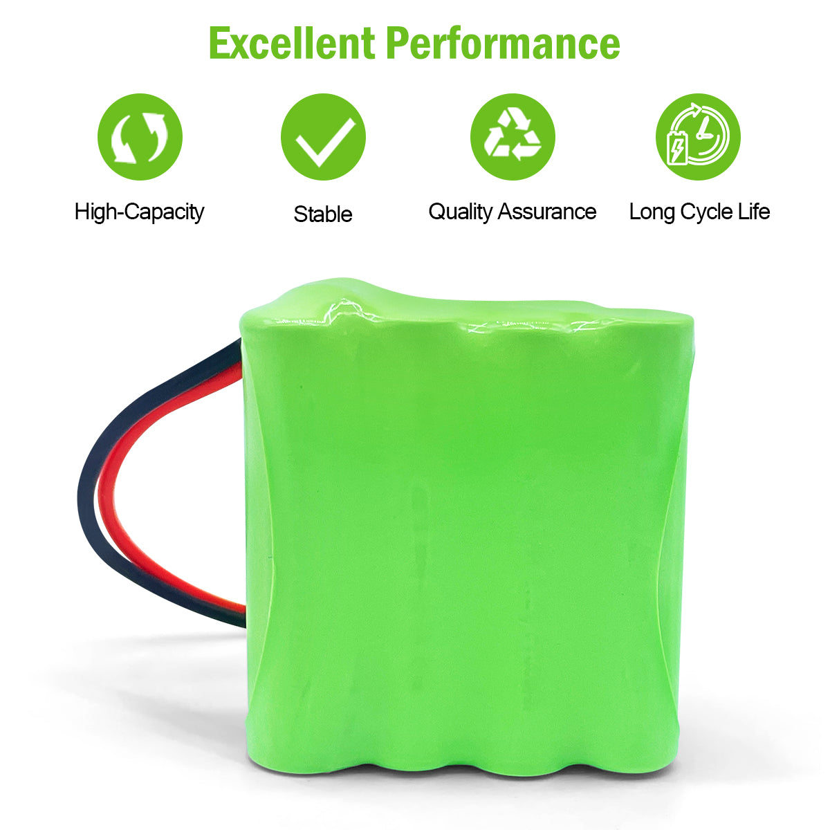 Ni-MH battery 8.4V 700mAh-Back view
