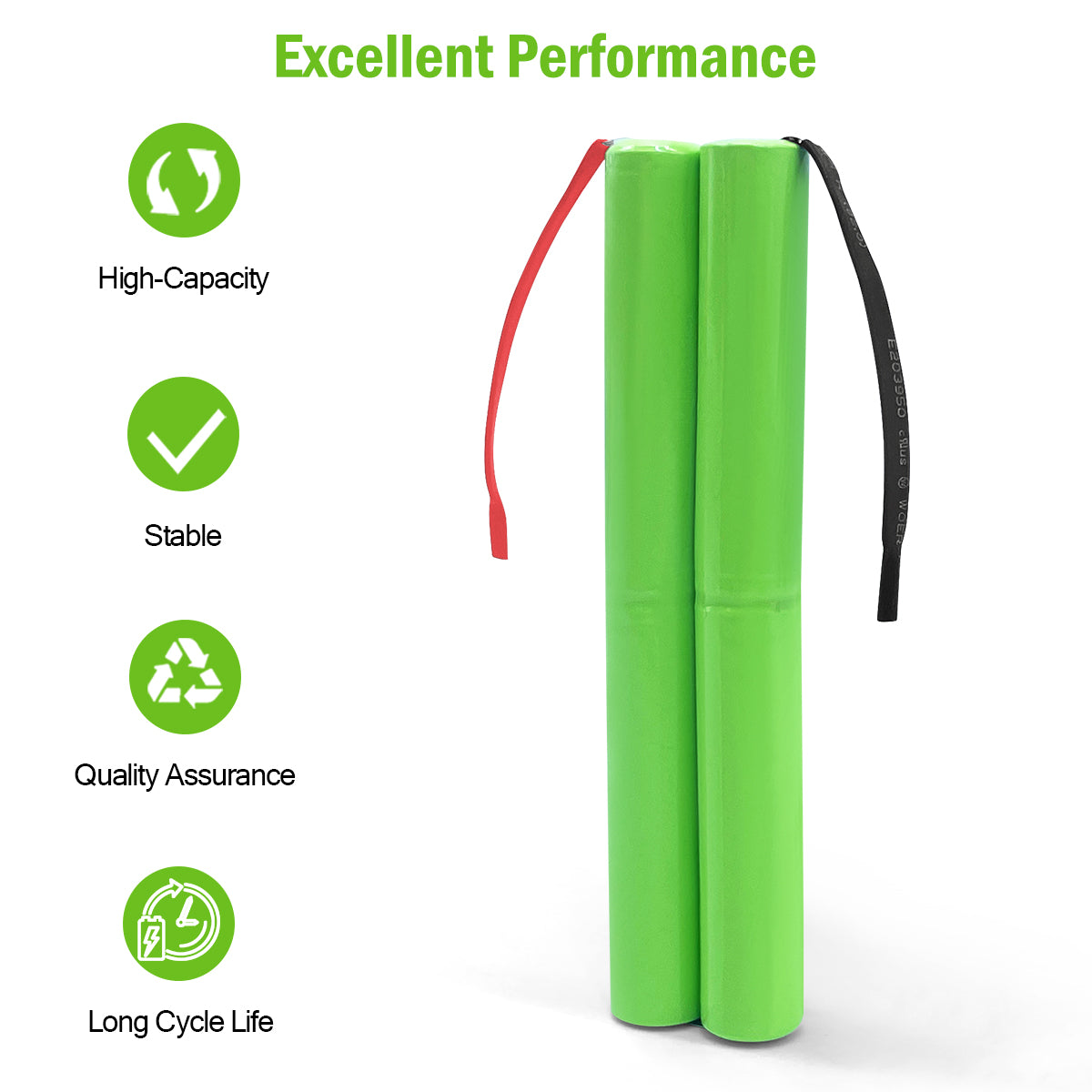 FMA Battery Ni-MH battery 10440C4SH 4.8V 700mAh-3D view 