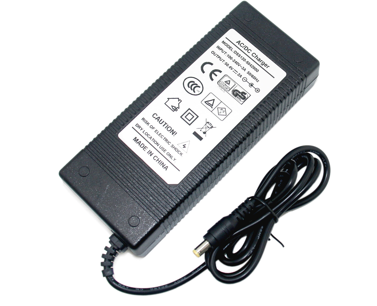 50.4V 2A Li-ion Li-Po battery Charger- Label