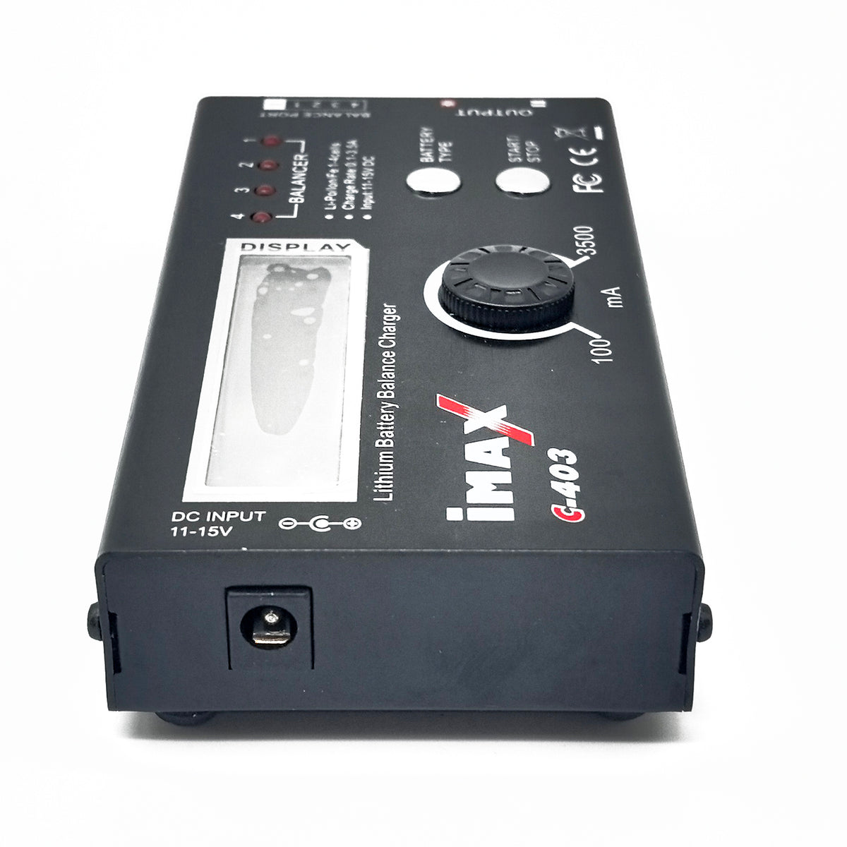 1-4S 3.7/7.4/11.1/14.8V Li-Po/Li-ion 3.2/6.4/9.6/12.8V LiFe Battery Balance Charger Kit with 12V 5A Power Adapter & EC5 Cable