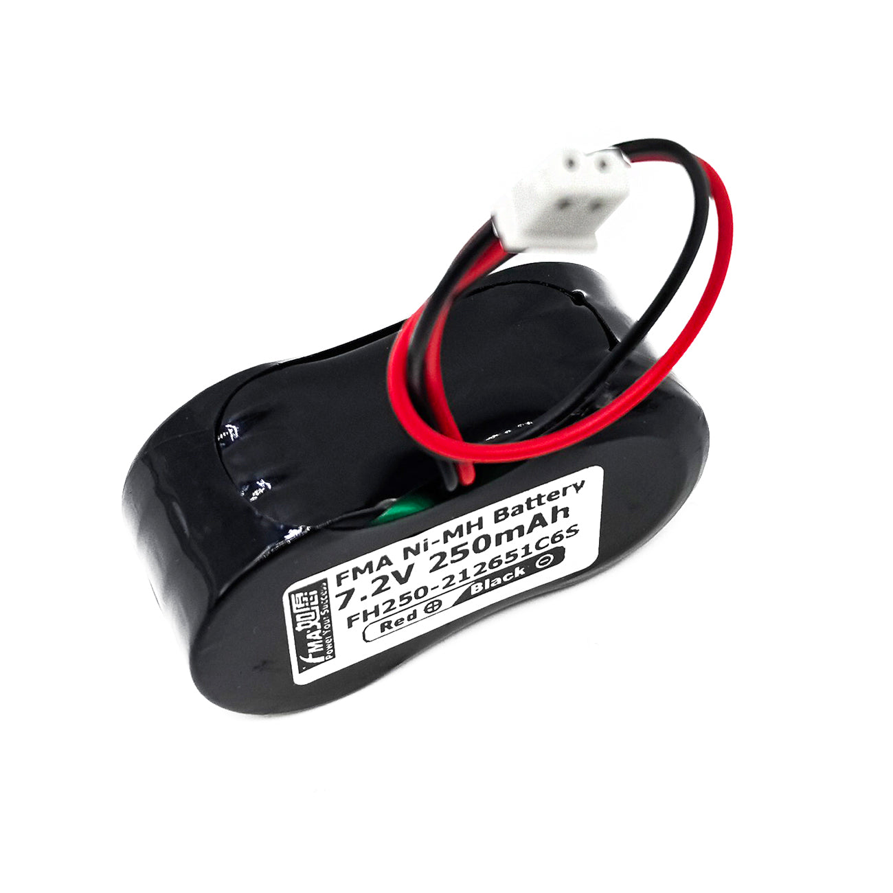 FMA 7.2V 250mAh Ni-MH Rechargeable Battery Replace GP250BVHx6 for Car Vehicle Truck GT Alarm Self-Powered Device
