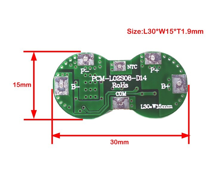Li-Fe Battery 3.2V 6.4V 9.6V Protection Circuit Management Board LiFePO4 PCM BMS