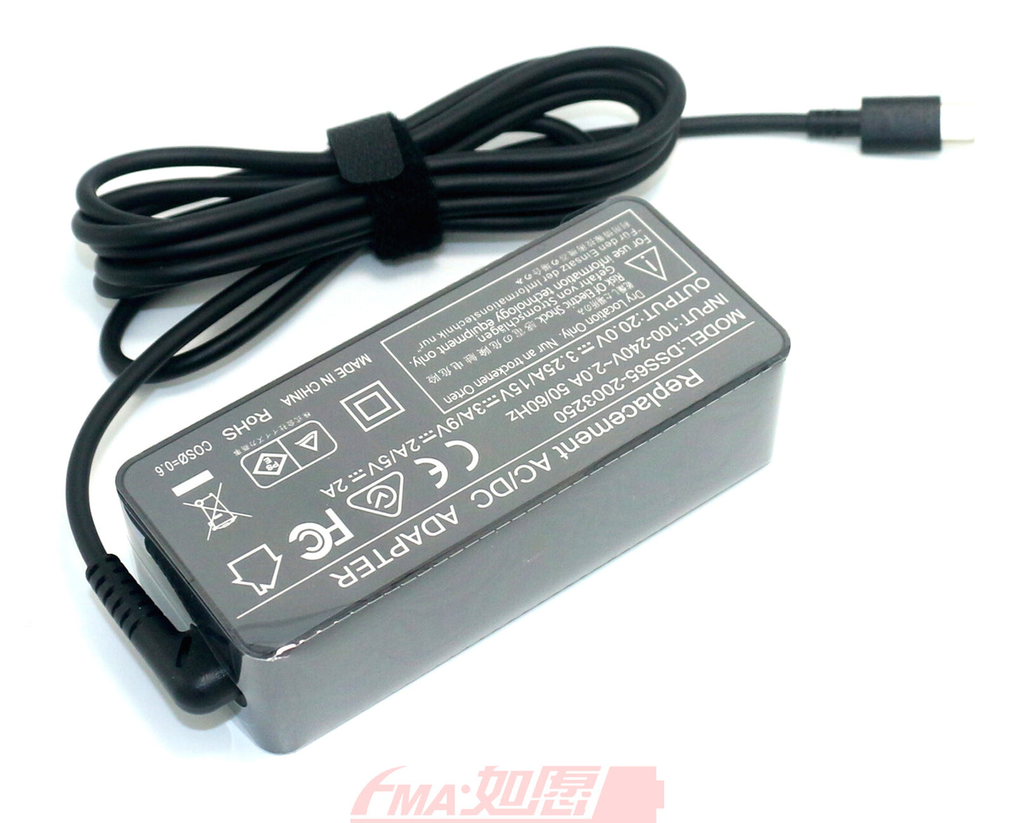 Power Supply Adapter 5V 9V 15V 20V 65W USB-C Type-C Mobile phone Laptop Charger