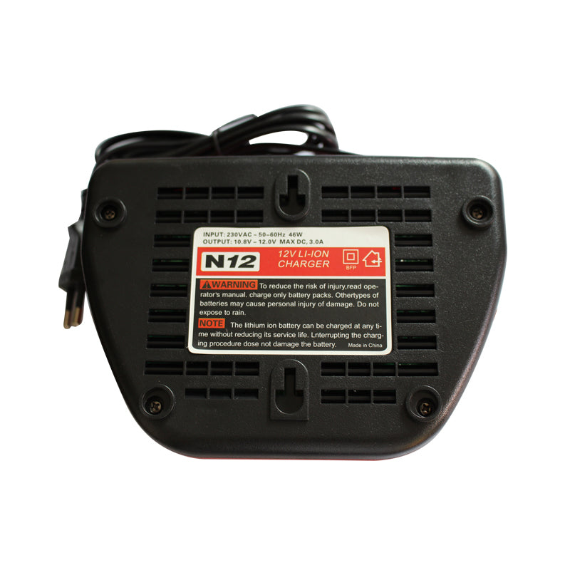 Power Tools Charger for Milwaukee M12 10.8V 11.1V Li-ion Battery DC 12V 12.6V 3A