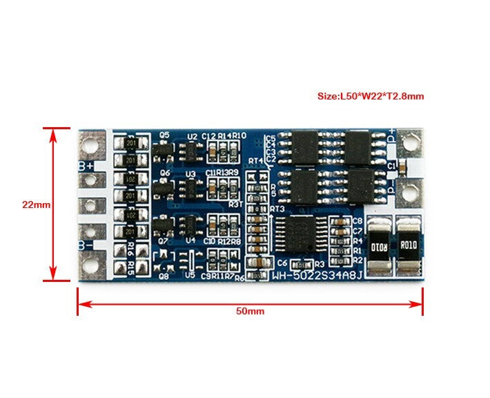 Li-Fe Battery 3.2V 6.4V 9.6V Protection Circuit Management Board LiFePO4 PCM BMS