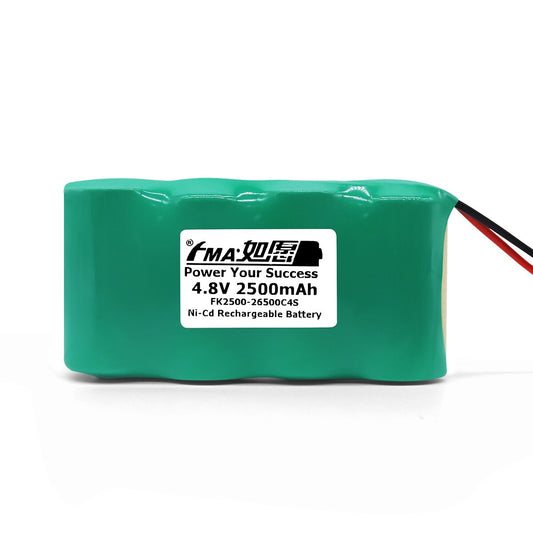 FMA 4.8V 2500mAh Ni-Cd Rechargeable Battery for Emergency Lighting Exit Door LED light