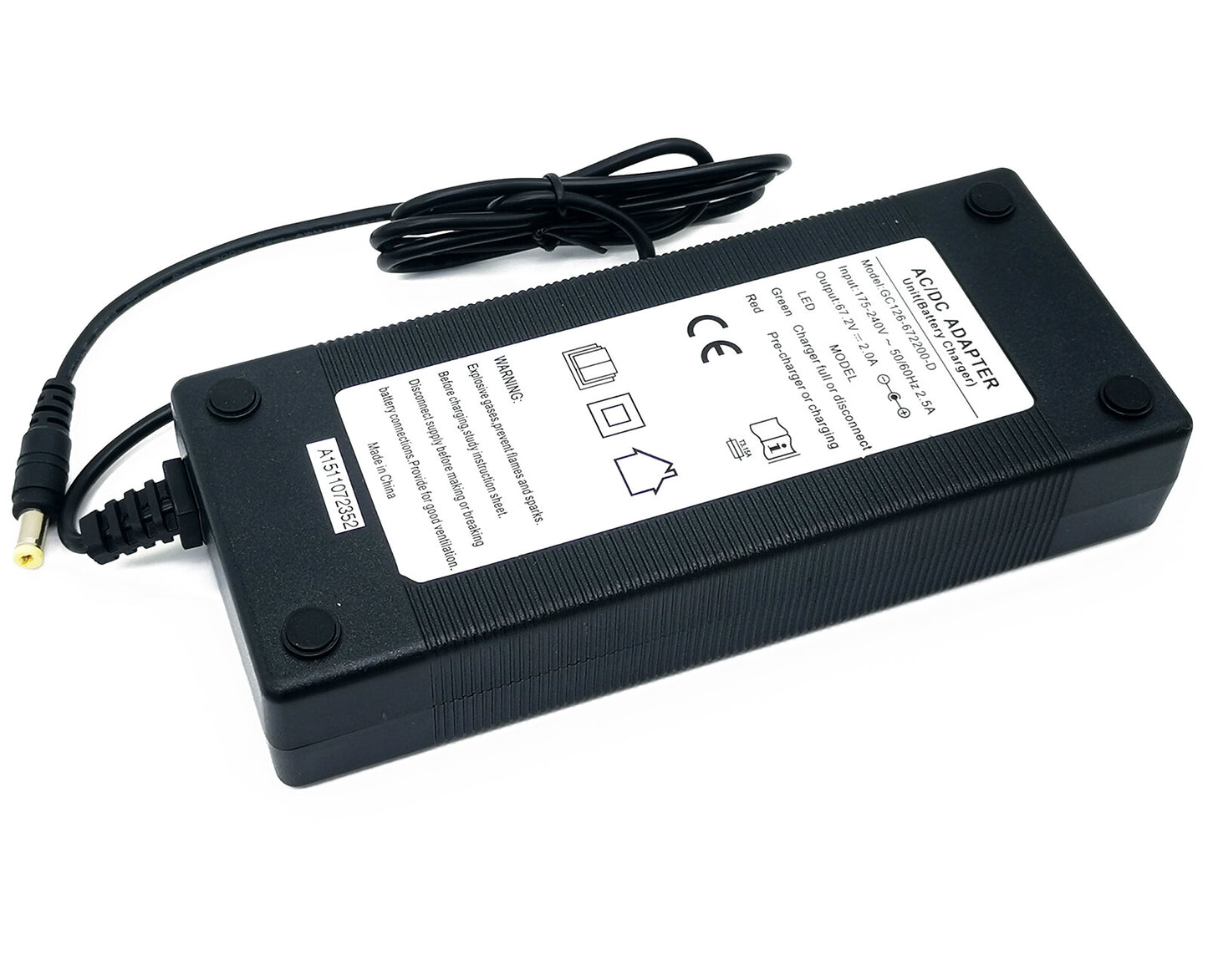 67.2V 2A Charger-DC 5.5/2.1