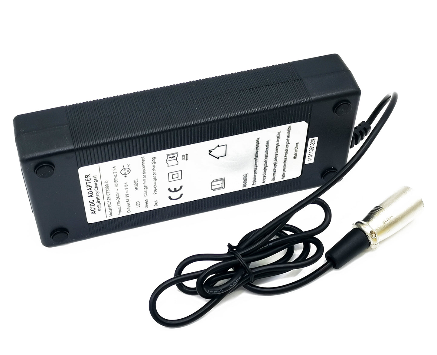67.2V 2A Charger-XLR connector-3