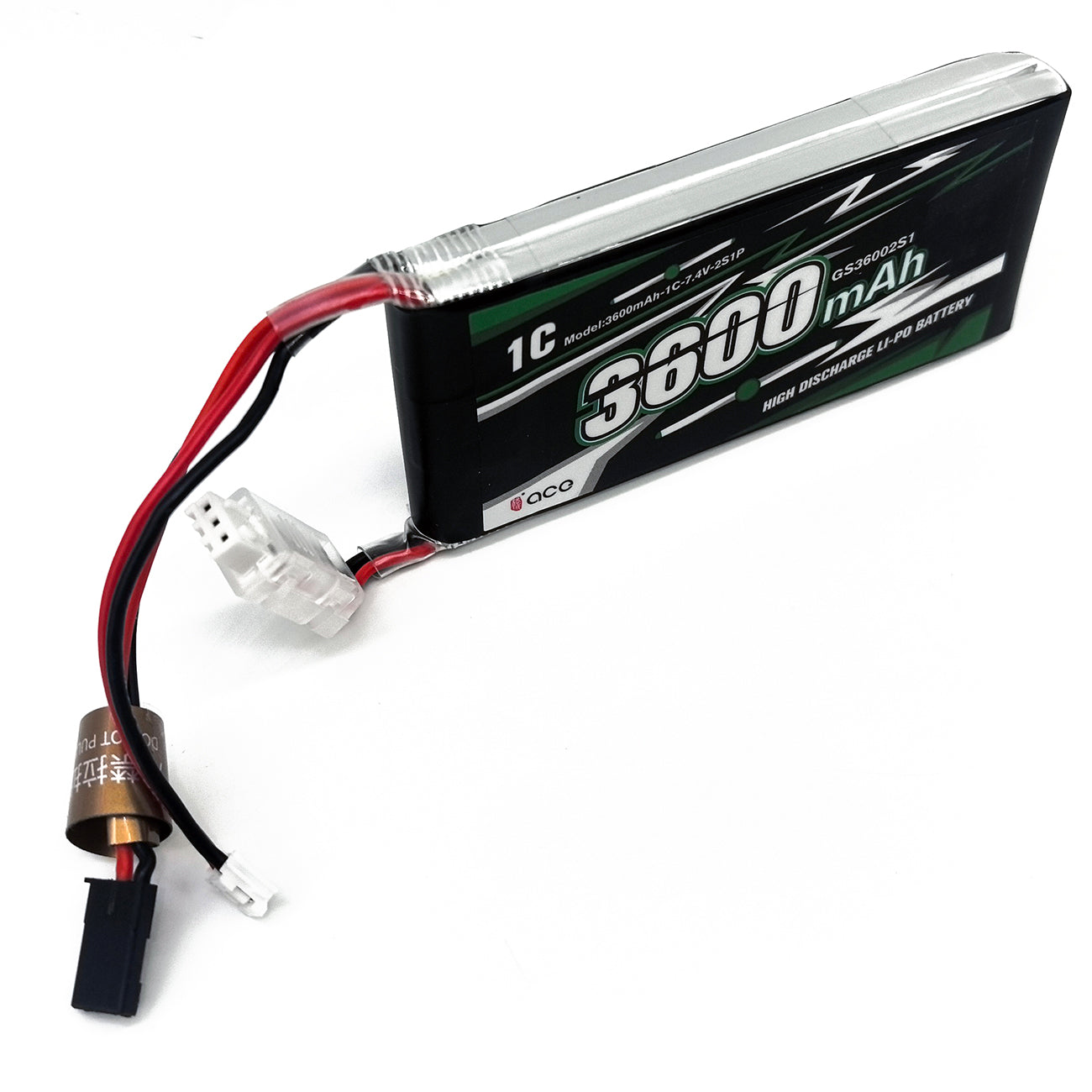 FMA ACE 7.4V 2400/3600/5000mAh Li-Po Battery for Futaba RC Receiver TX RX T8FG | 2S1P Rechargeable
