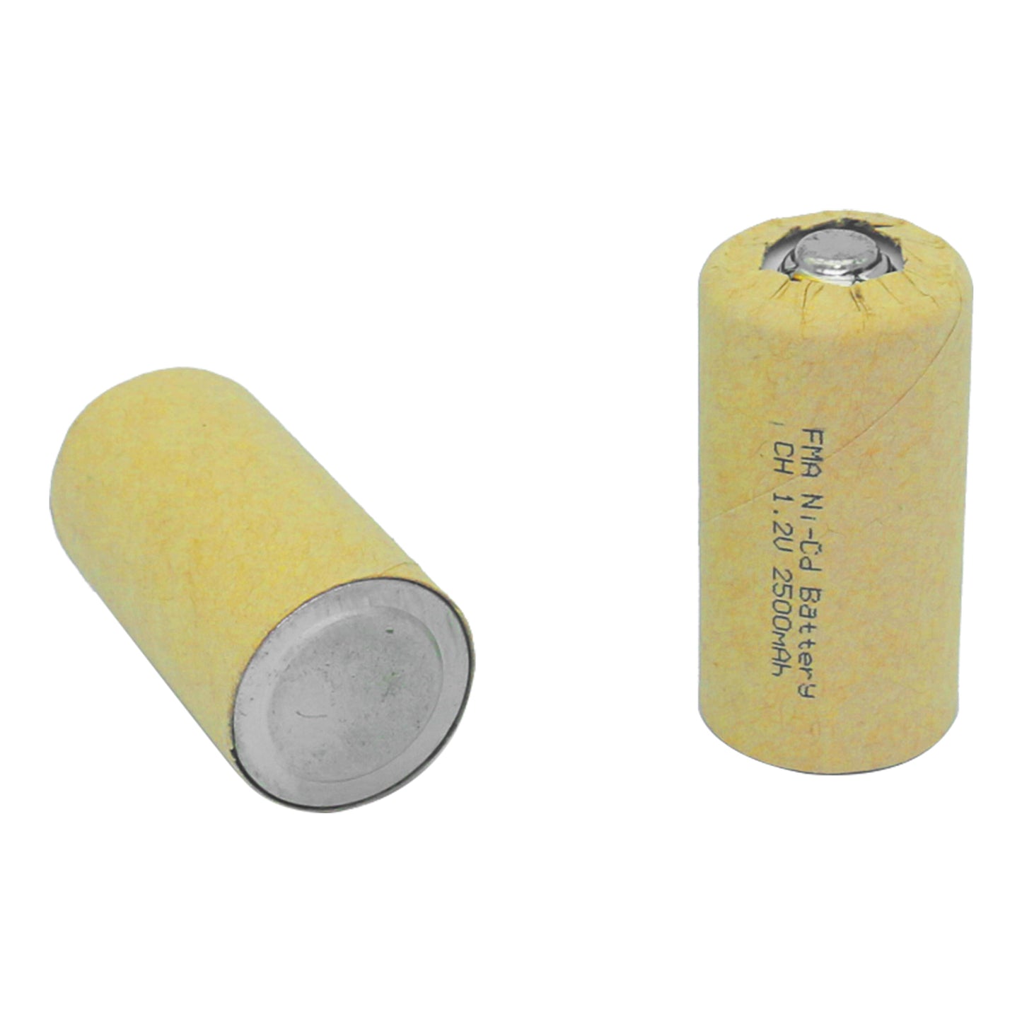 2× Ni-Cd 1.2V Rechargeable Battery – Size C 2500mAh / Size D 5000mAh | Flashlight, Water Heater, Gas Stove