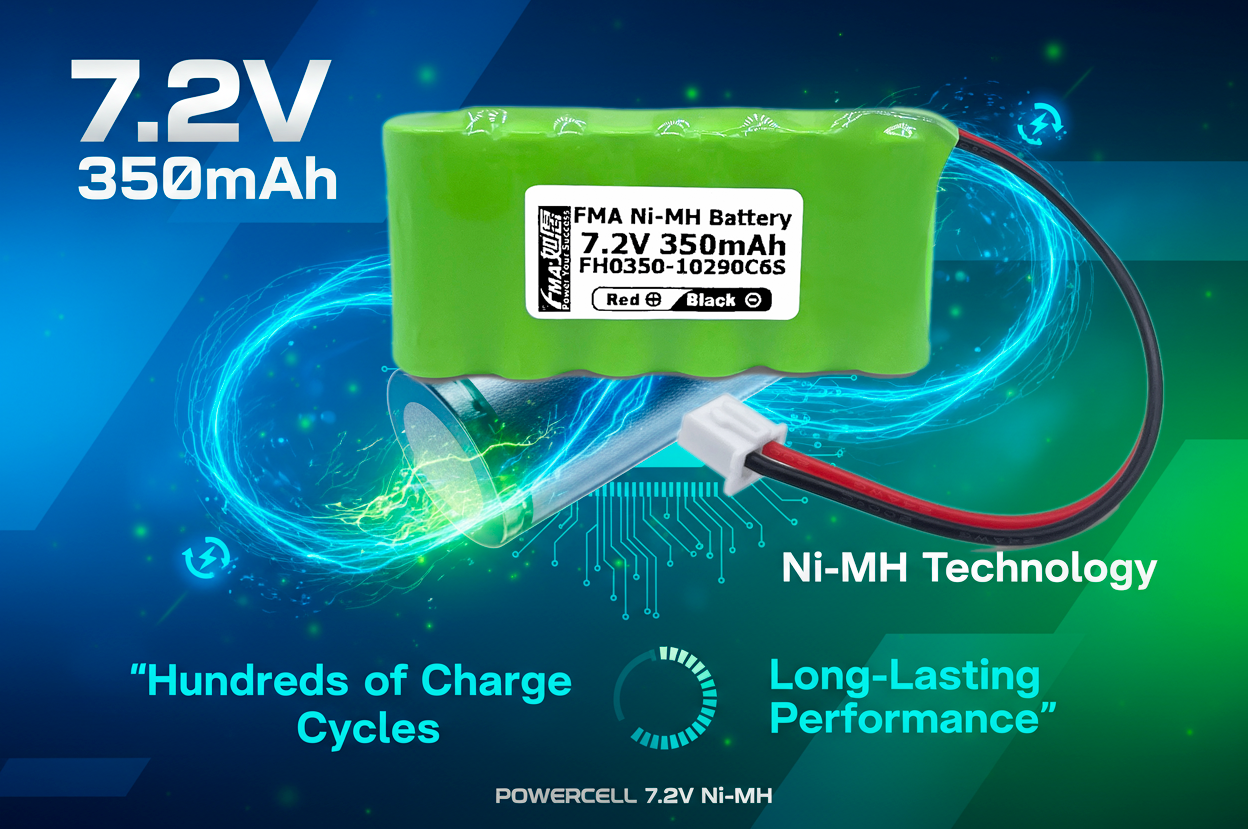 Ni-MH battery 7.2V 350mAh-Wide application
