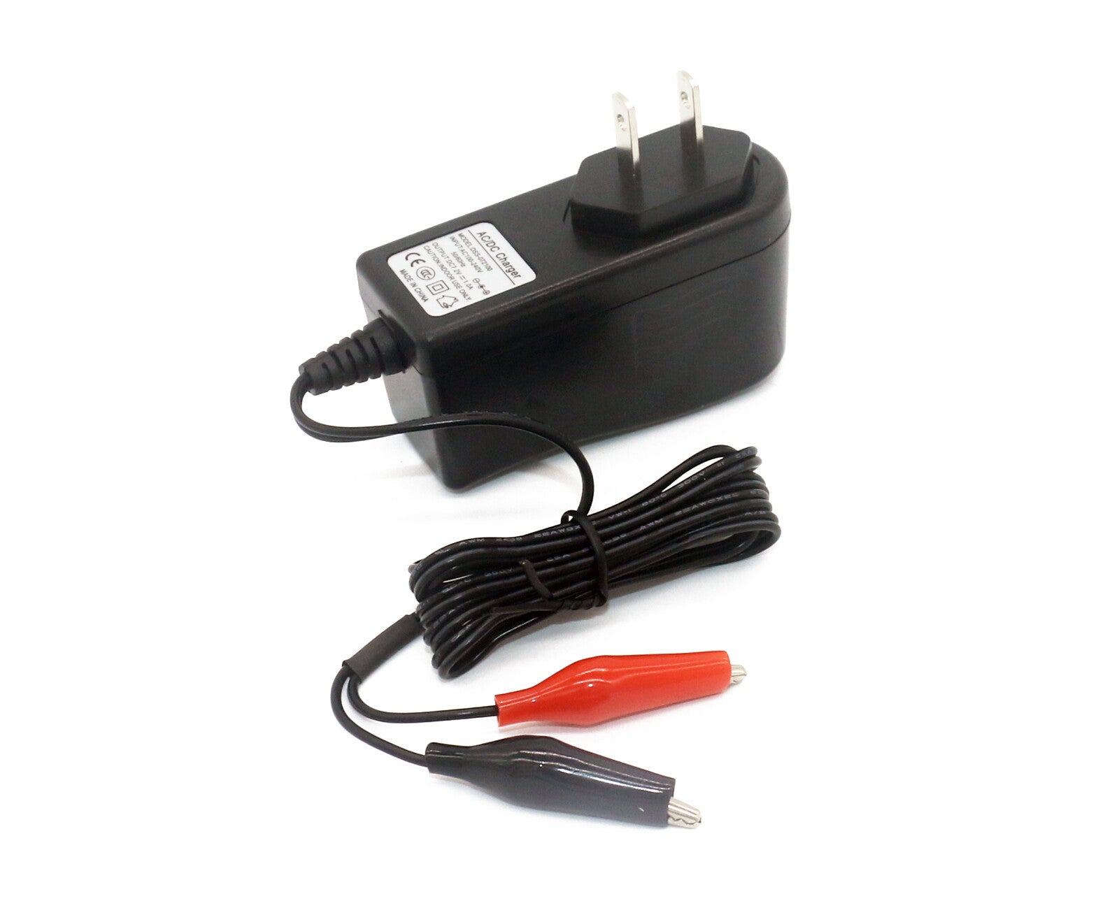 7.2V 1A Charger for Lead-Acid battery-with alligator clip