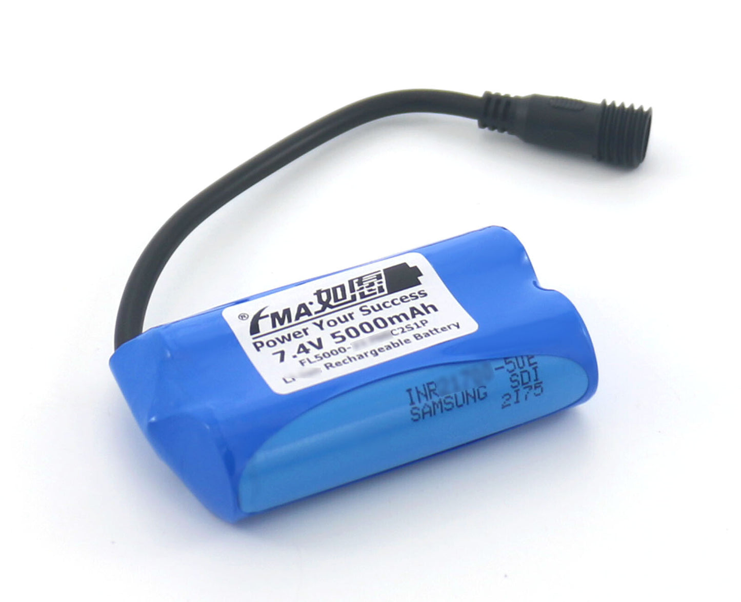 7.4V 5Ah Li-ion Battery 21700 - with connector