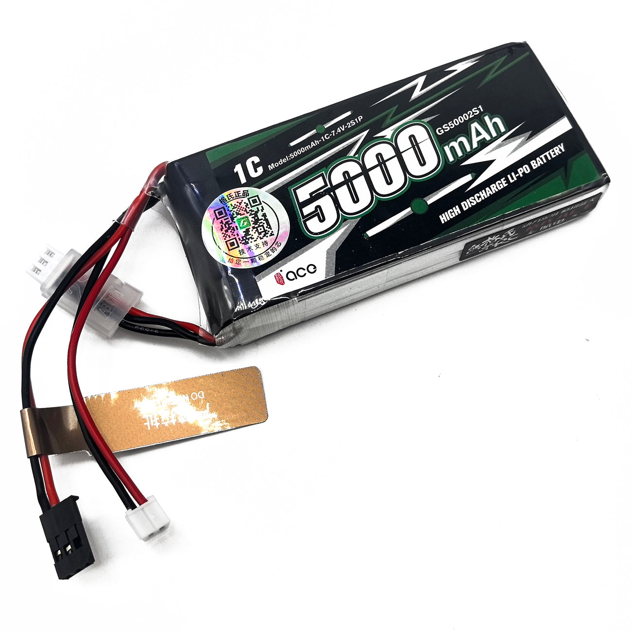 FMA ACE 7.4V 2400/3600/5000mAh Li-Po Battery for Futaba RC Receiver TX RX T8FG | 2S1P Rechargeable