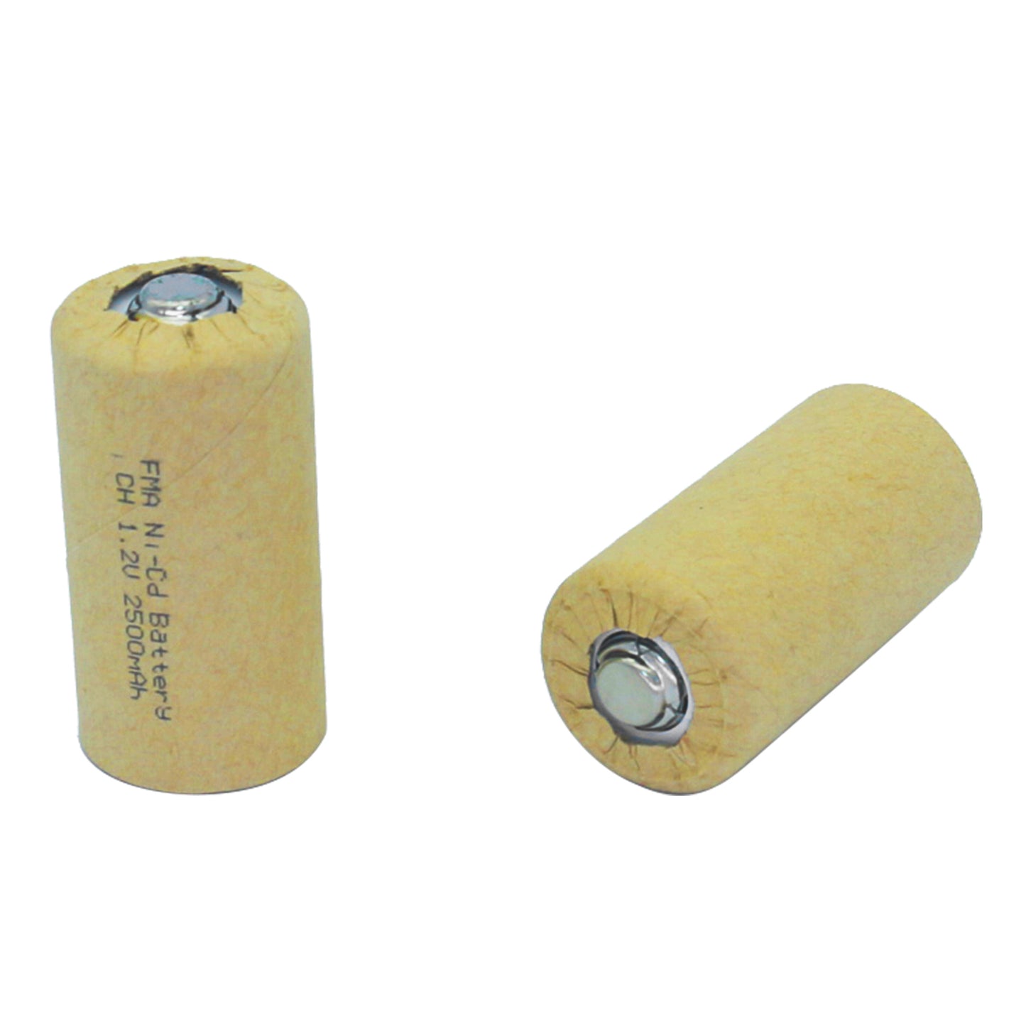 2× Ni-Cd 1.2V Rechargeable Battery – Size C 2500mAh / Size D 5000mAh | Flashlight, Water Heater, Gas Stove