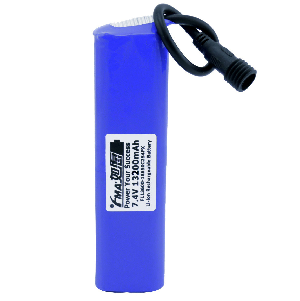 7.4V Li-ion Rechargeable Battery Pack 8800-14000mAh 2S4P with PCM for Bike Light Flashlight Headlight