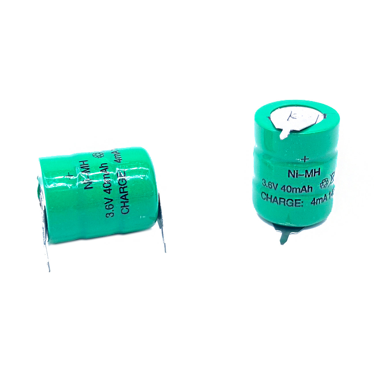 3.6V 40mAh Button Ni-MH Rechargeable Battery for PLC Controllers CNC Machines Data Power Supply