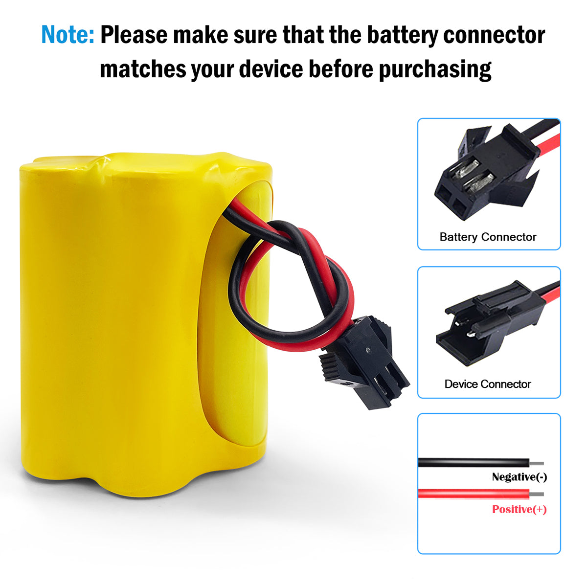 FMA Ni-MH 6V 0.6-2 Ah Battery for 80 LED Solar Sports Light Backup Power Supply