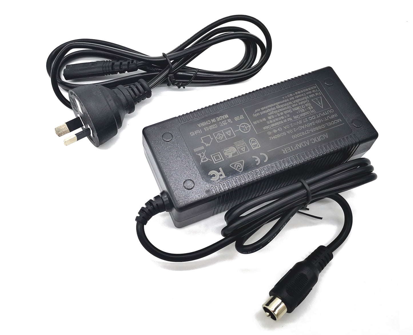 7.2V 14.4V 27.6V Smart Charger for 6V 12V 24V Lead-Acid Battery SLA AGM Gel FMA