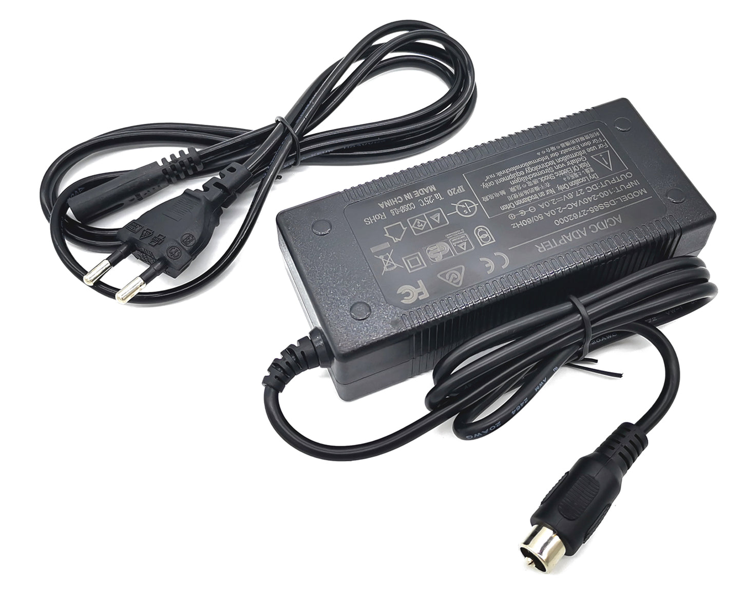 7.2V 14.4V 27.6V Smart Charger for 6V 12V 24V Lead-Acid Battery SLA AGM Gel FMA