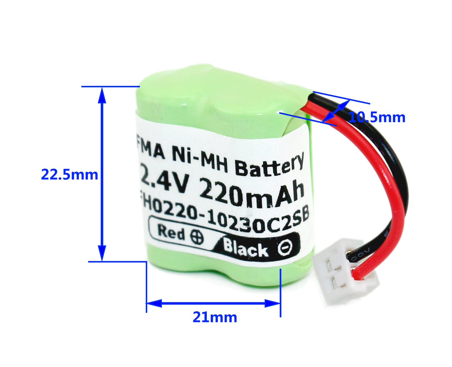 Ni-MH 2.4V 350mAH Battery for Audio Baby Monitor Cell Phone Cordless Phone | Rechargeable Pack
