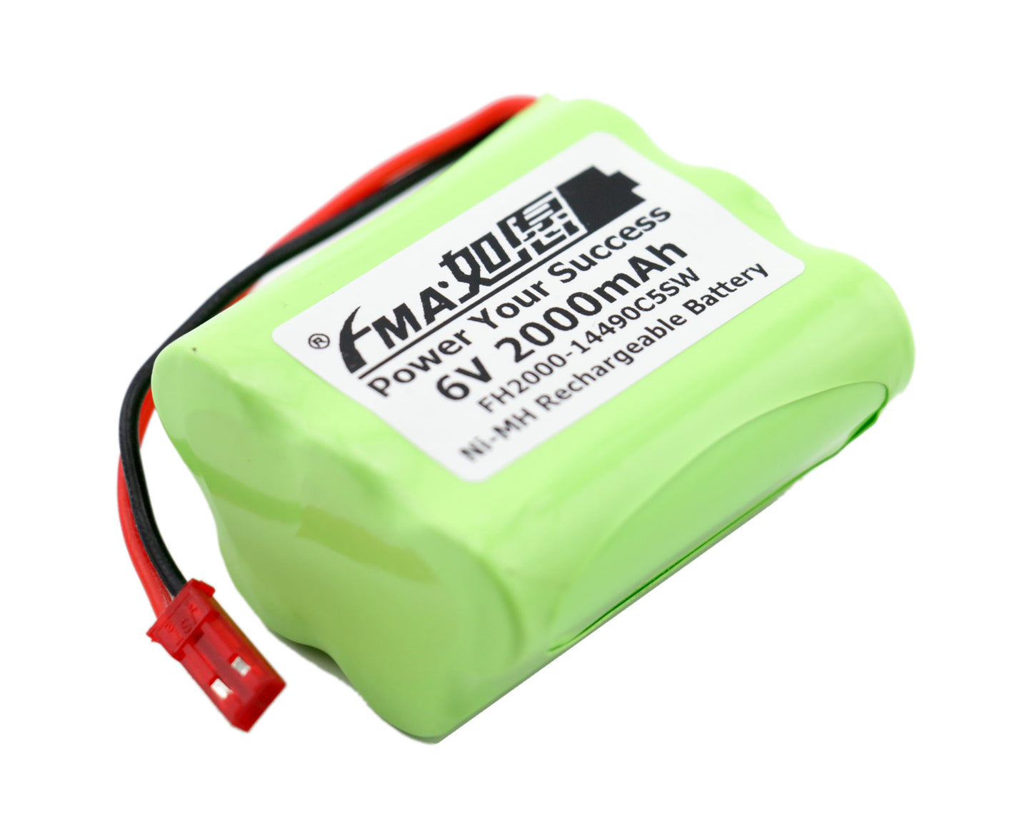FMA Ni-MH 6V 0.6-2 Ah Battery for 80 LED Solar Sports Light Backup Power Supply