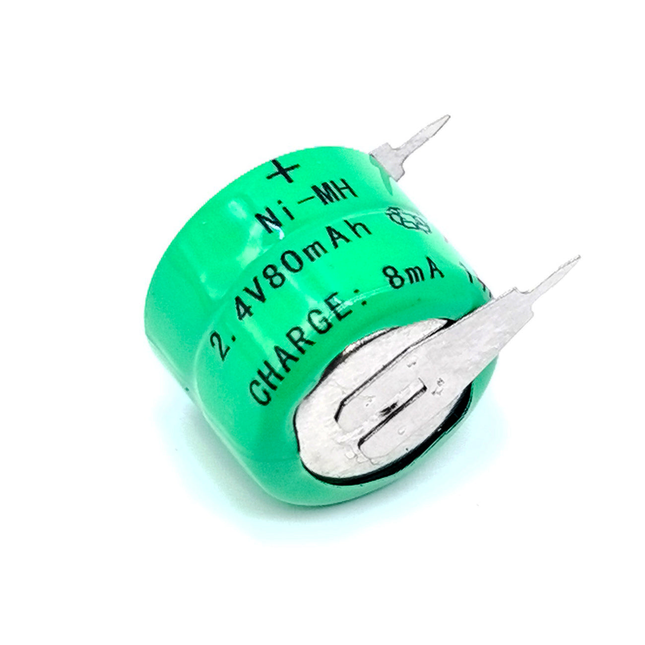 FMA Battery Ni-MH battery Button pack 2.4V 80mAh 2ST-3D view
