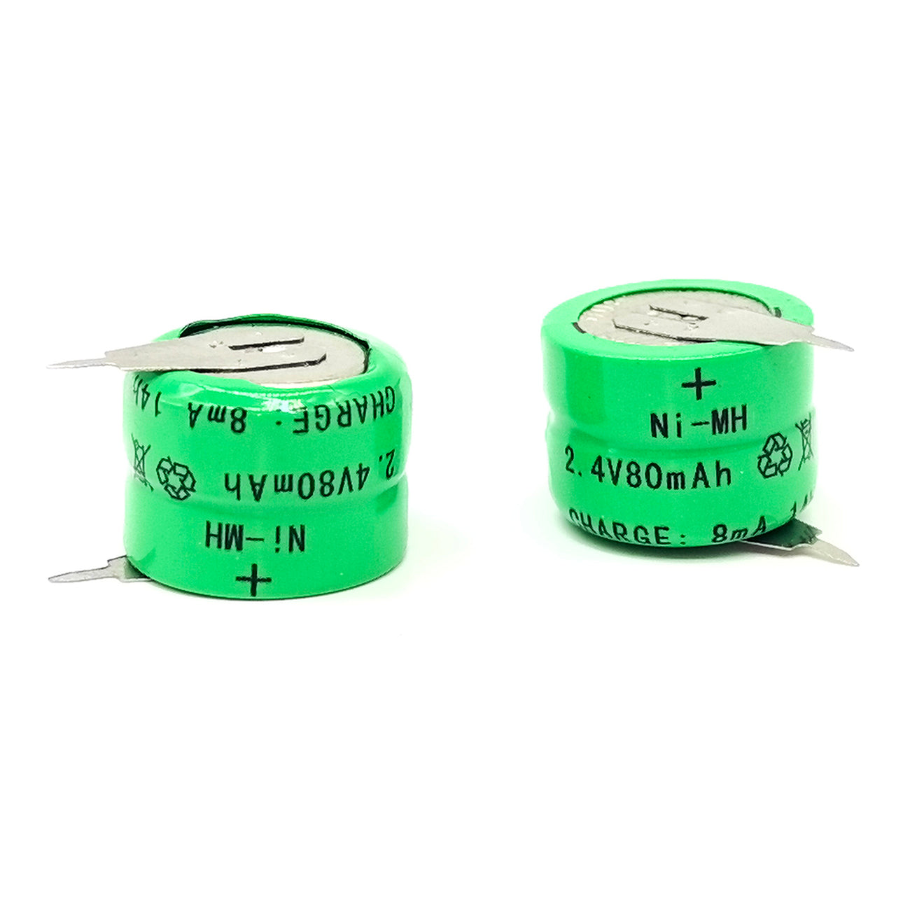FMA Battery Ni-MH battery Button pack 2.4V 80mAh 2ST-2pcs

