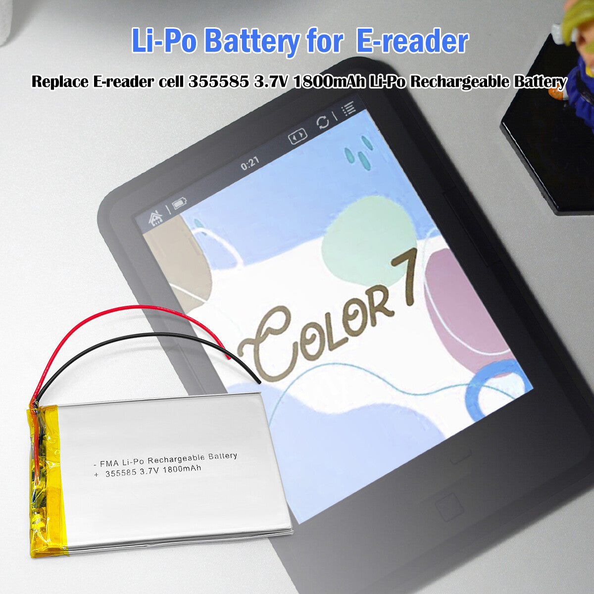 Li-Po Battery 3.7V 1.8AH 355585-application