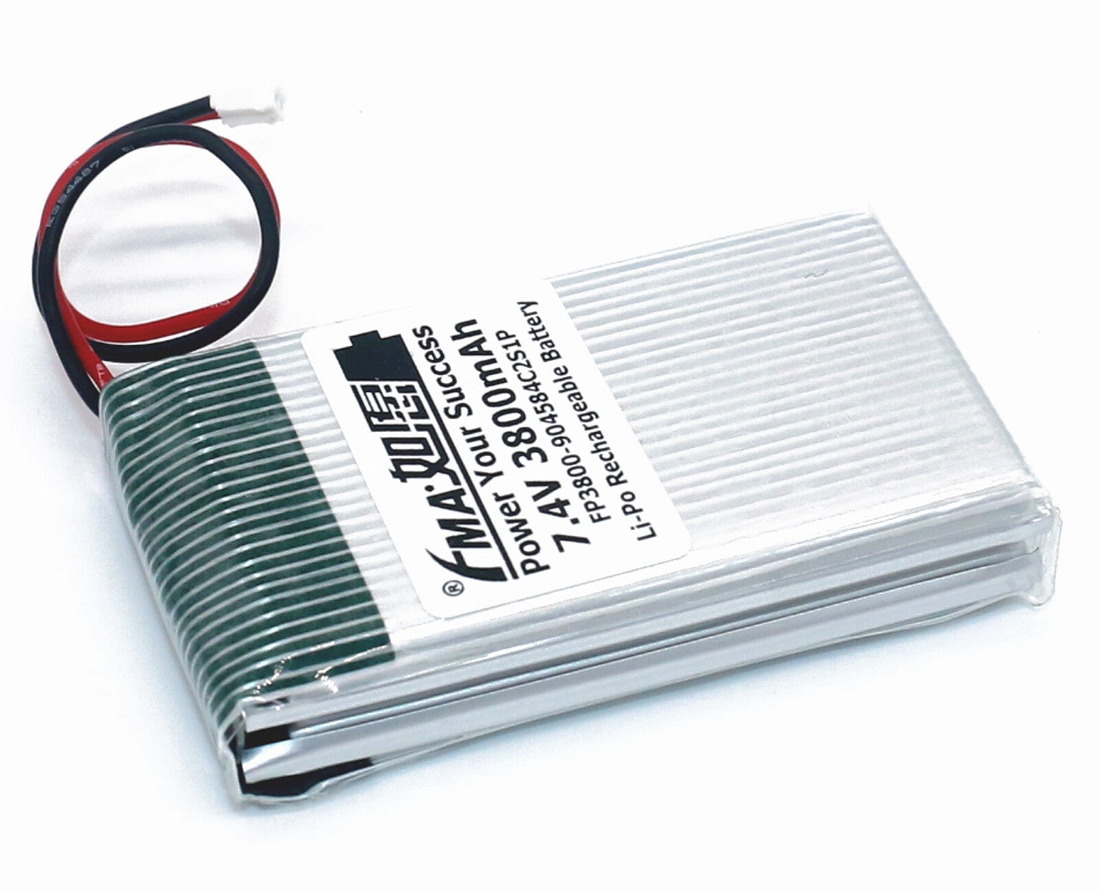 Li-Polymer battery 7.4V 3.8AH-3D view